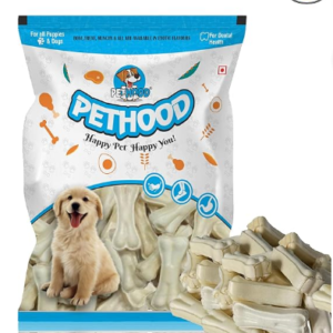 Dog Chew Bones 3 inch - Pack of 30 | Chicken Flavour |Healthy Treats for All Breeds | Puppy Snack for Dental Care | Long Lasting Edible Bones for Training and Chewing