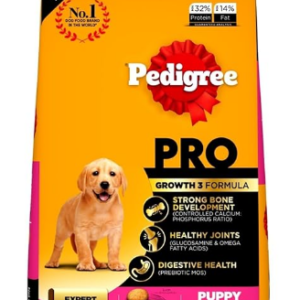 Pedigree PRO Puppy Large Breed, 10 kg Dry Dog Food, Vet Trusted Brand, Expert Nutrition, Quality Protein, 33% More Nutrients (3-18 Months)